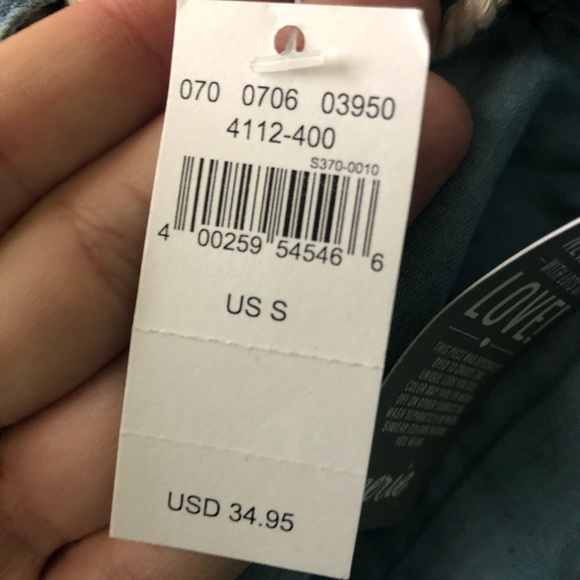 Light blue soft denim Aerie shorts - Picture 5 of 5